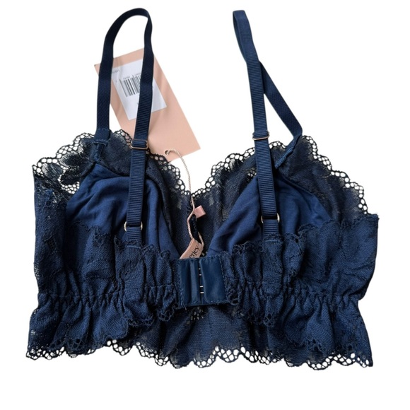 NWT Eberjey Women’s Rosalia Tencel Modal Bralette in Navy in size XS - Picture 5 of 7